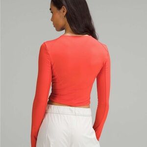Lululemon Women’s Orange Long Sleeve Top